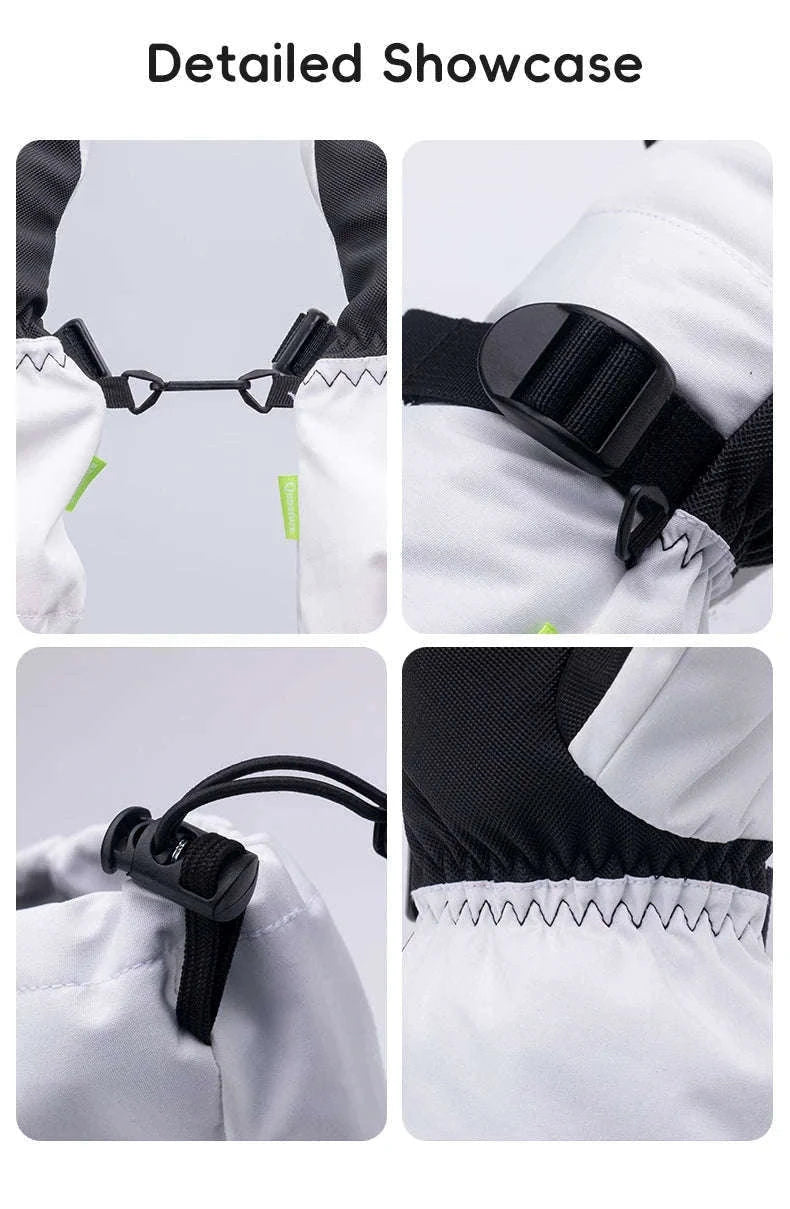 Winter Ski Gloves Waterproof Touchscreen Non-Slip Windproof Warm-014-S345-PK / XL