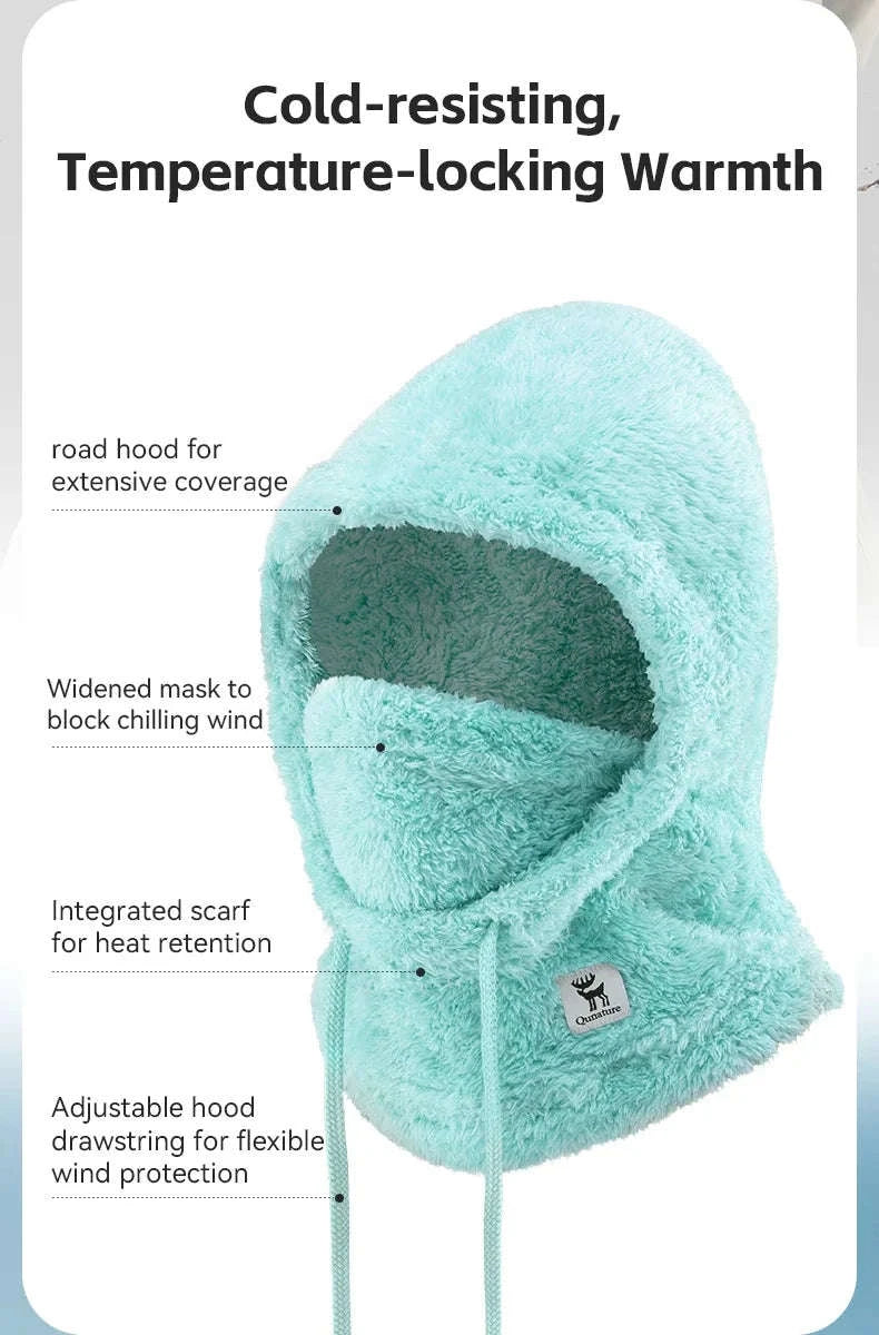Winter Ski Mask Balaclava Full Face Fleece Hood Neck Warmer-014-YPP100-PK / L