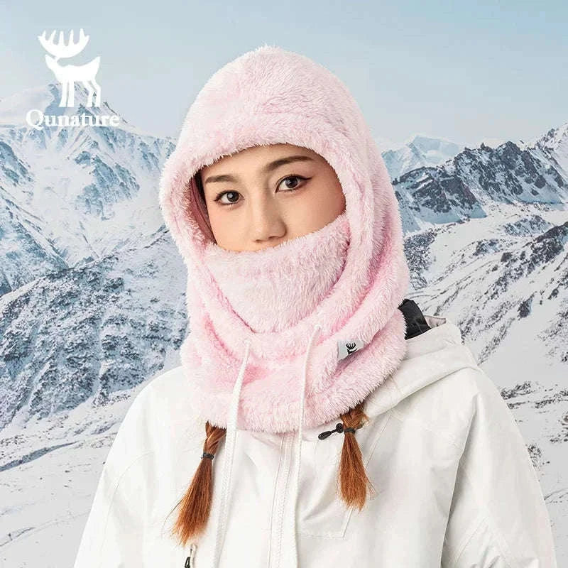 Winter Ski Mask Balaclava Full Face Fleece Hood Neck Warmer-014-YPP100-PK / L