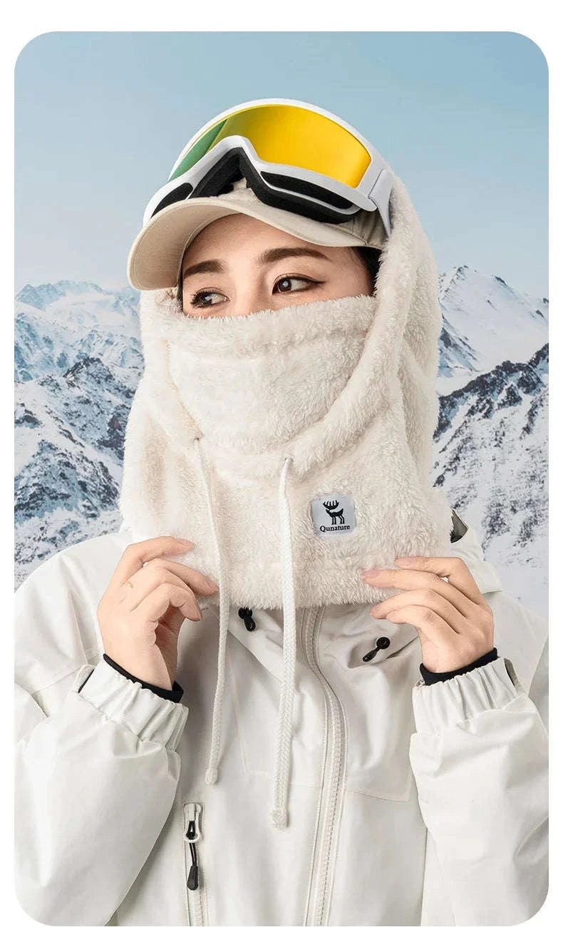 Winter Ski Mask Balaclava Full Face Fleece Hood Neck Warmer-014-YPP100-PK / L