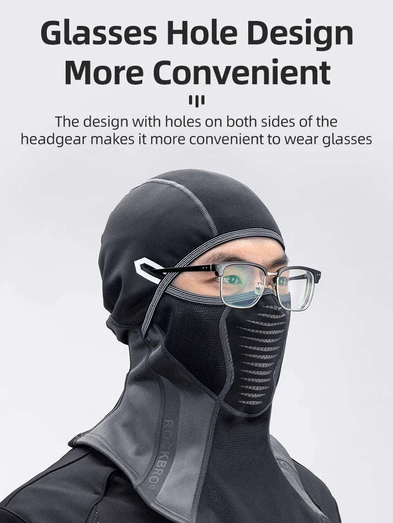 Winter Thermal Fleece Balaclava Full Face Ski Mask Windproof Headgear-LF7913-2