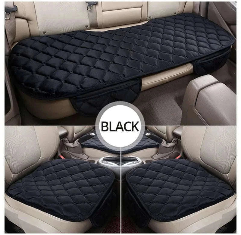 Winter Warm Car Seat Cover Cushion-Front 2pcs Beige