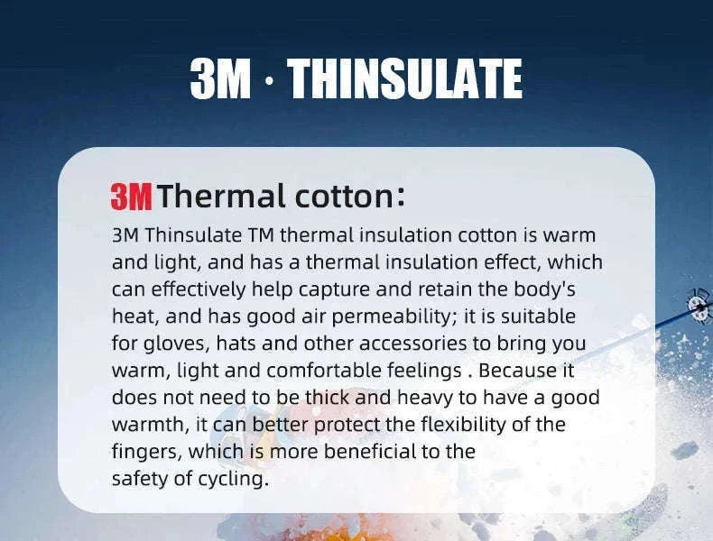 Winter Waterproof Ski & Motorcycle Gloves with Thermal Insulation-16410241 / XL