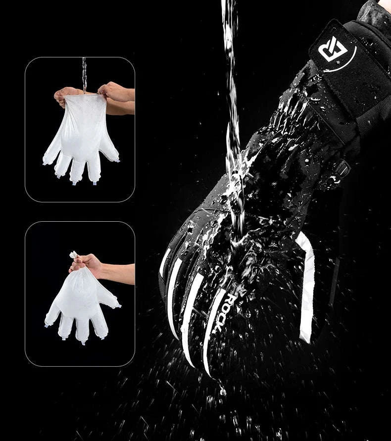 Winter Waterproof Ski & Motorcycle Gloves with Thermal Insulation-16410241 / XL