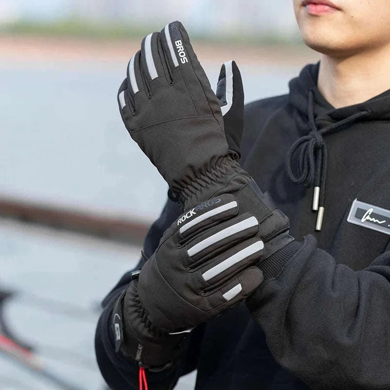 Winter Waterproof Ski & Motorcycle Gloves with Thermal Insulation-16410241 / XL