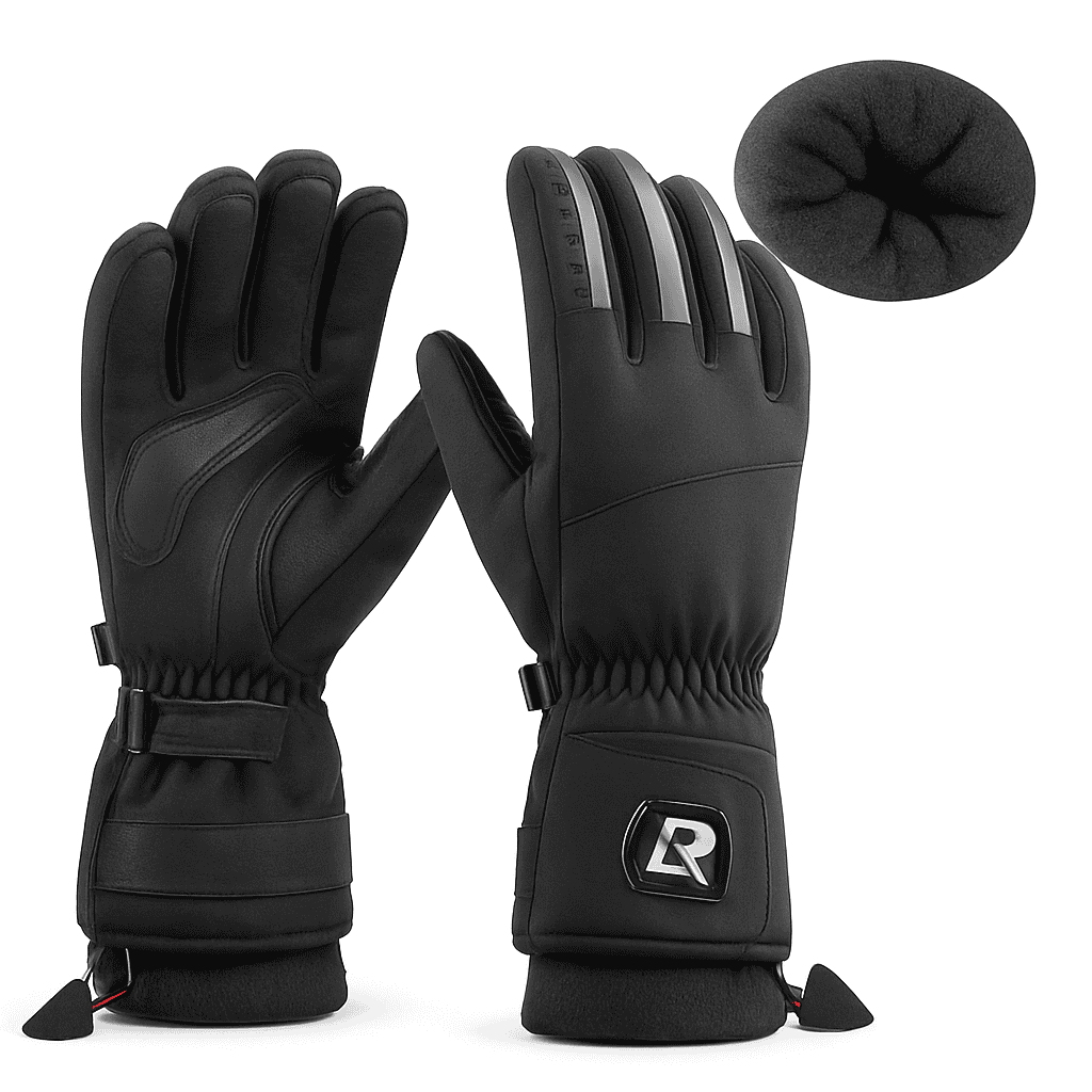 Winter Waterproof Ski & Motorcycle Gloves with Thermal Insulation-16410241 / XL