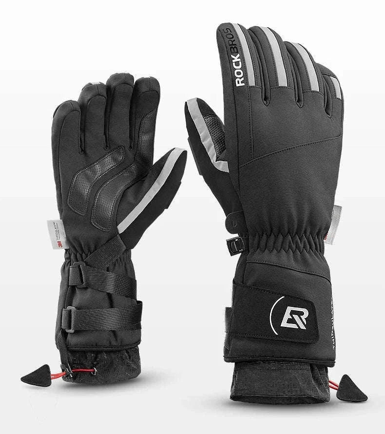Winter Waterproof Ski & Motorcycle Gloves with Thermal Insulation-16410241 / XL