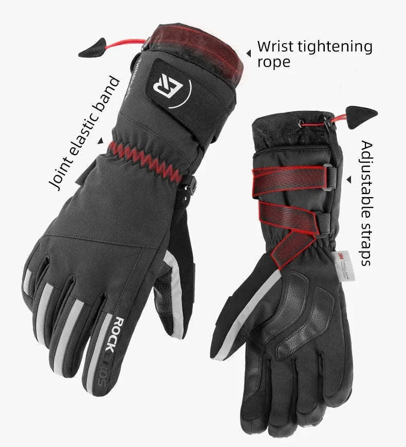 Winter Waterproof Ski & Motorcycle Gloves with Thermal Insulation-16410241 / XL