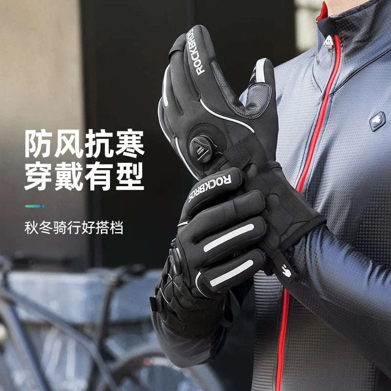 Winter Waterproof Thermal Gloves with Touchscreen Grip for Cycling-S212 / M