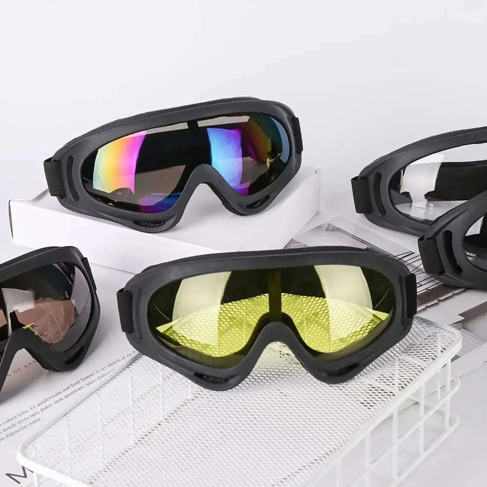 Winter Windproof Anti-Fog Ski Goggles-yellow