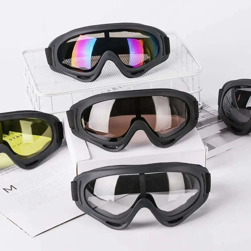 Winter Windproof Anti-Fog Ski Goggles-yellow