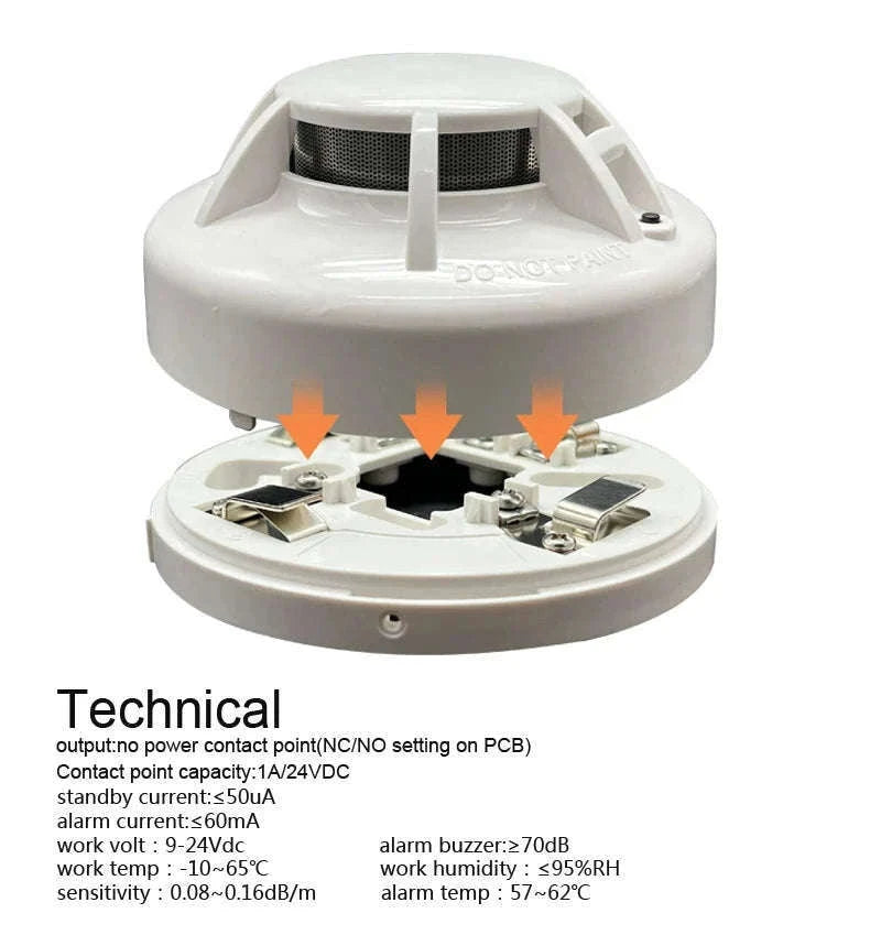 Wire Heat Detector 9-24V DC with NC/NO Relay Output-China Mainland