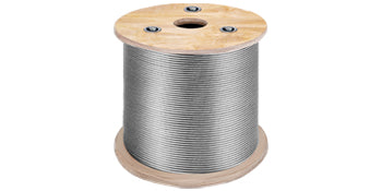 SucceBuy 152M/500Ft Drahtseil 316-Edelstahl, starke Spannung, weiches Angelseil, Hebekabel, 7×7, Wäscheleine, Durchmesser 1,5 mm–3,2 mm