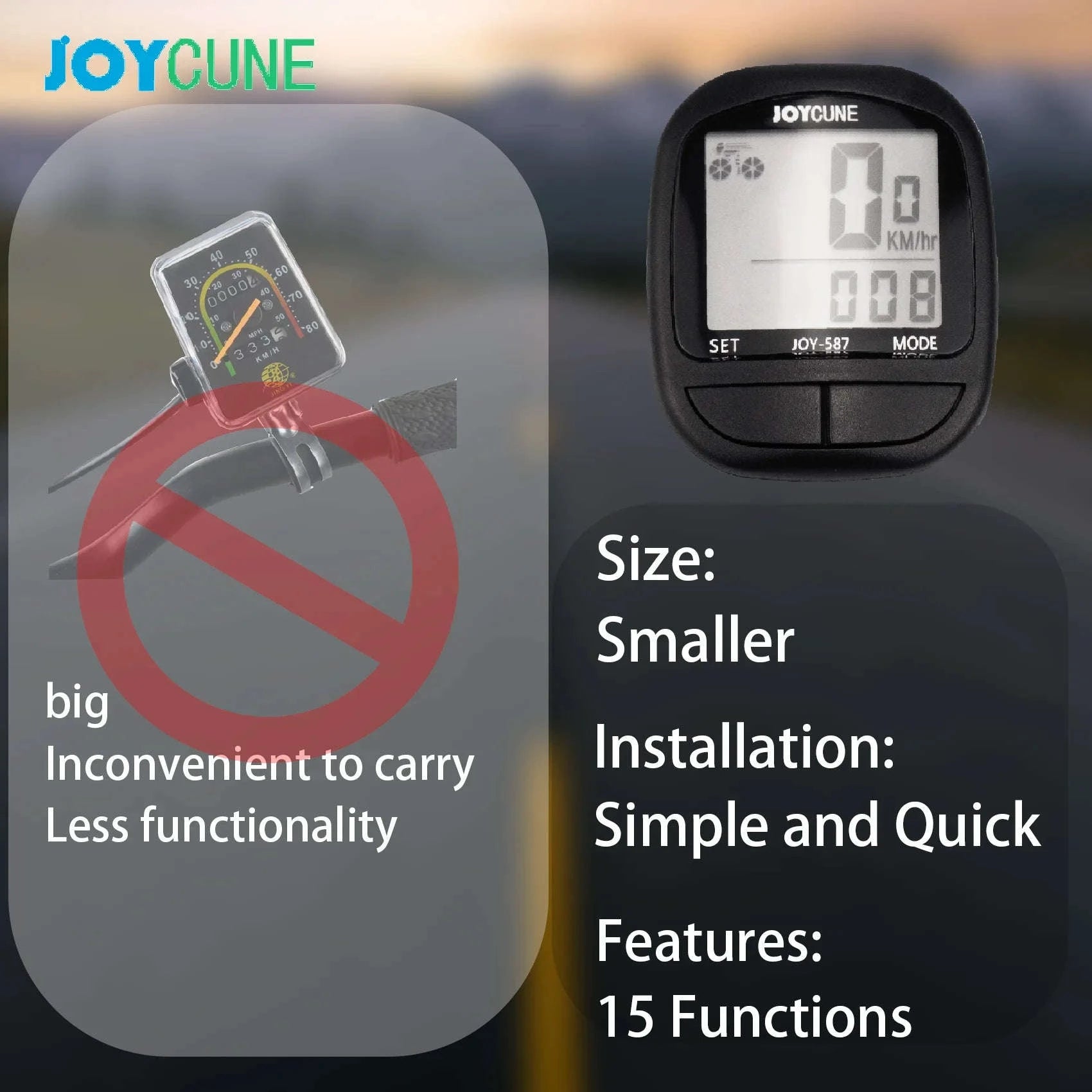 Wired Waterproof Bike Computer-Black