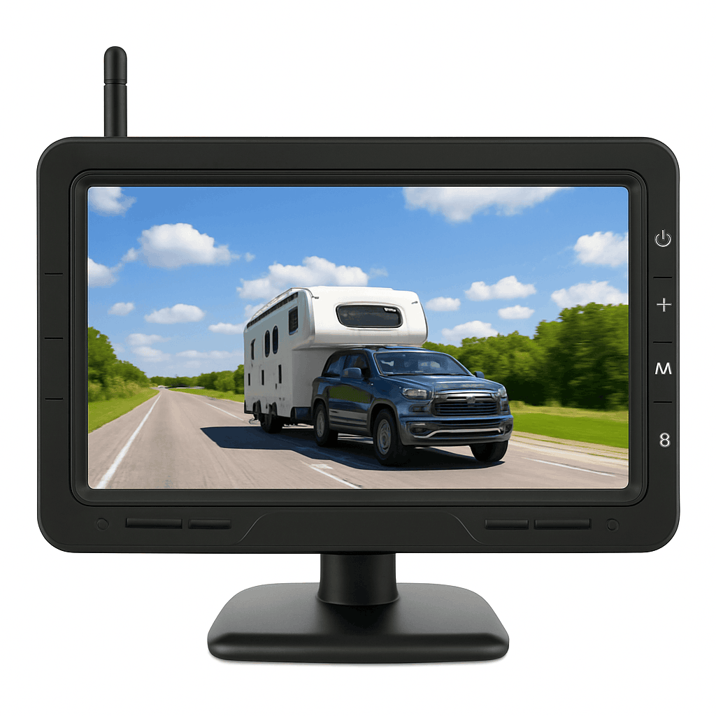 Wireless 1080P Backup Camera with 4.3" Monitor for Cars & RVs-12V Monitor with Cam