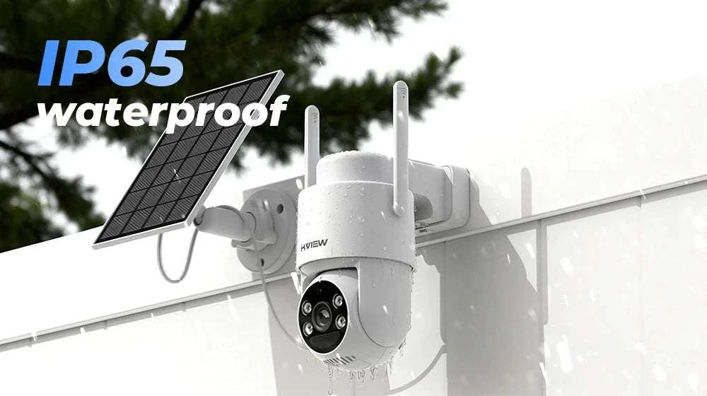 Wireless 3MP Solar Security Camera with PTZ, Color Night Vision-United States