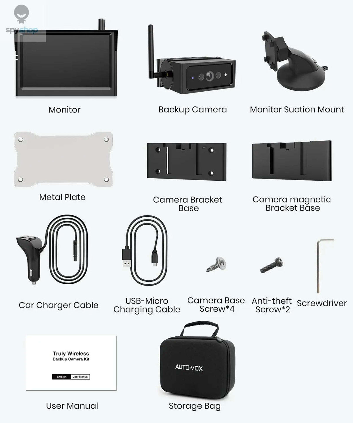 Wireless 5‑Inch Magnetic Reversing Camera-Default Title