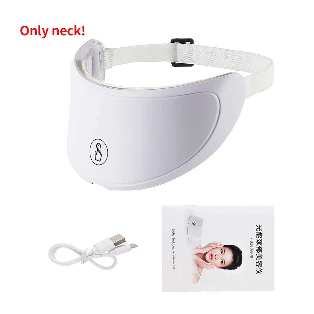 Wireless 7-Color LED Face and Neck Beauty Mask-neck