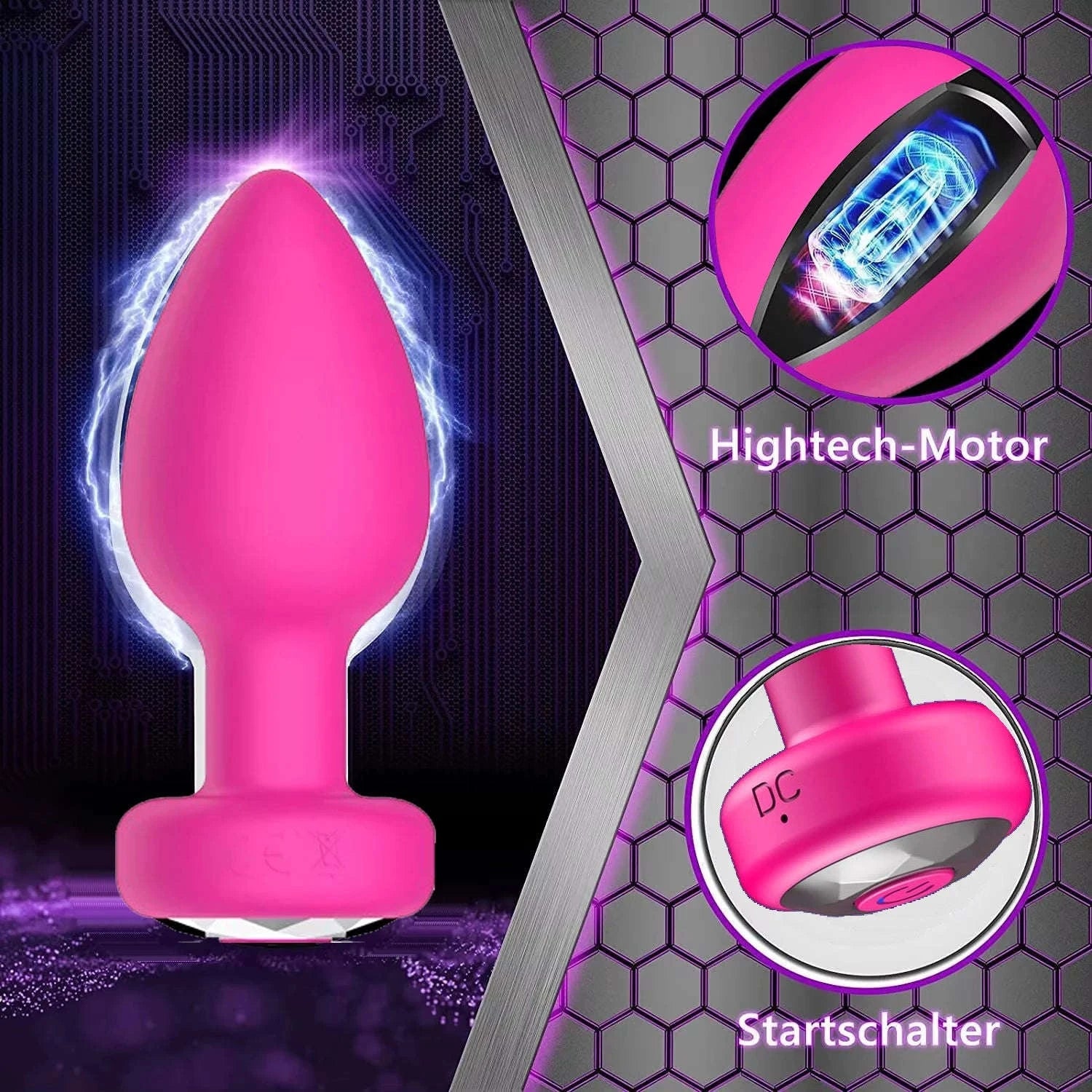 Wireless Anal Vibrator Prostate & G‑Spot Massager-Black