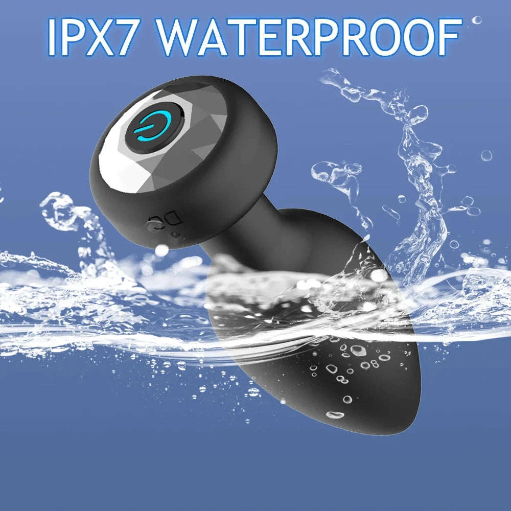 Wireless App-Controlled Anal Plug Vibrator with 10 Modes-Remote control 1