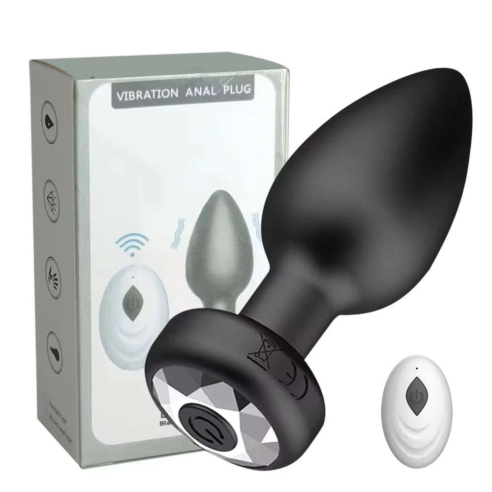 Wireless App-Controlled Anal Plug Vibrator with 10 Modes-Remote control 1