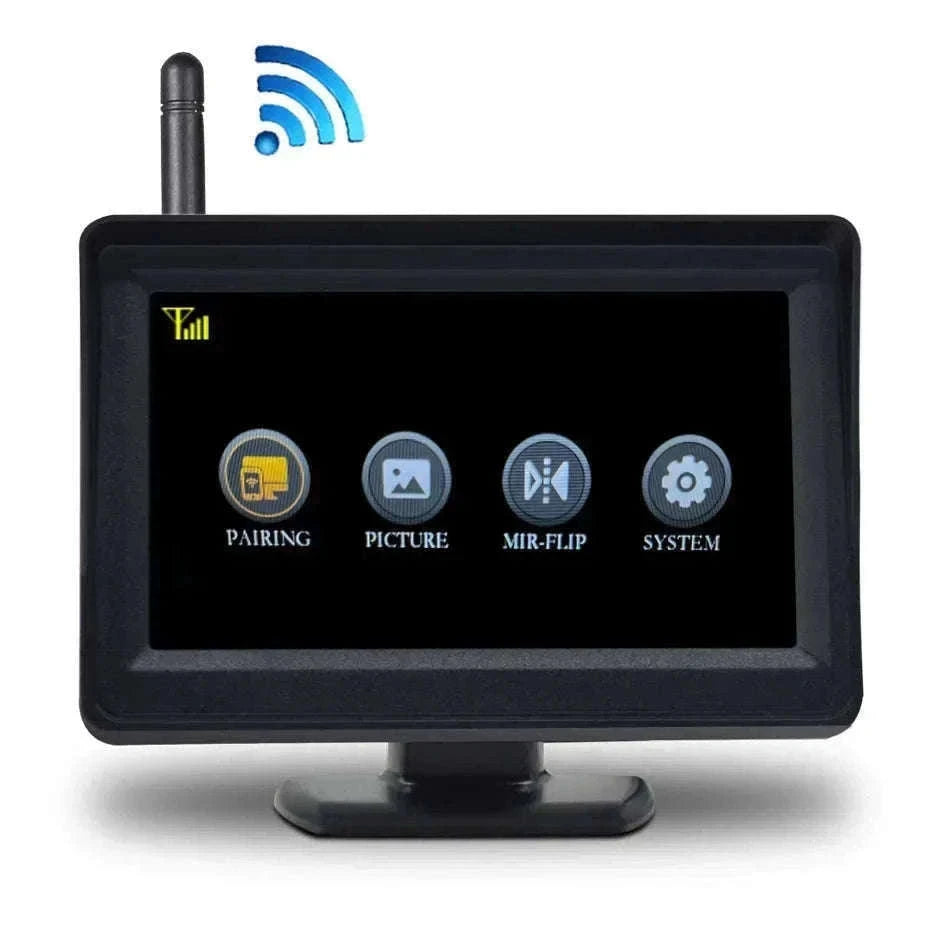Wireless Backup Camera with 4.3" Monitor Night Vision for Vehicles-4.3in wireless kit