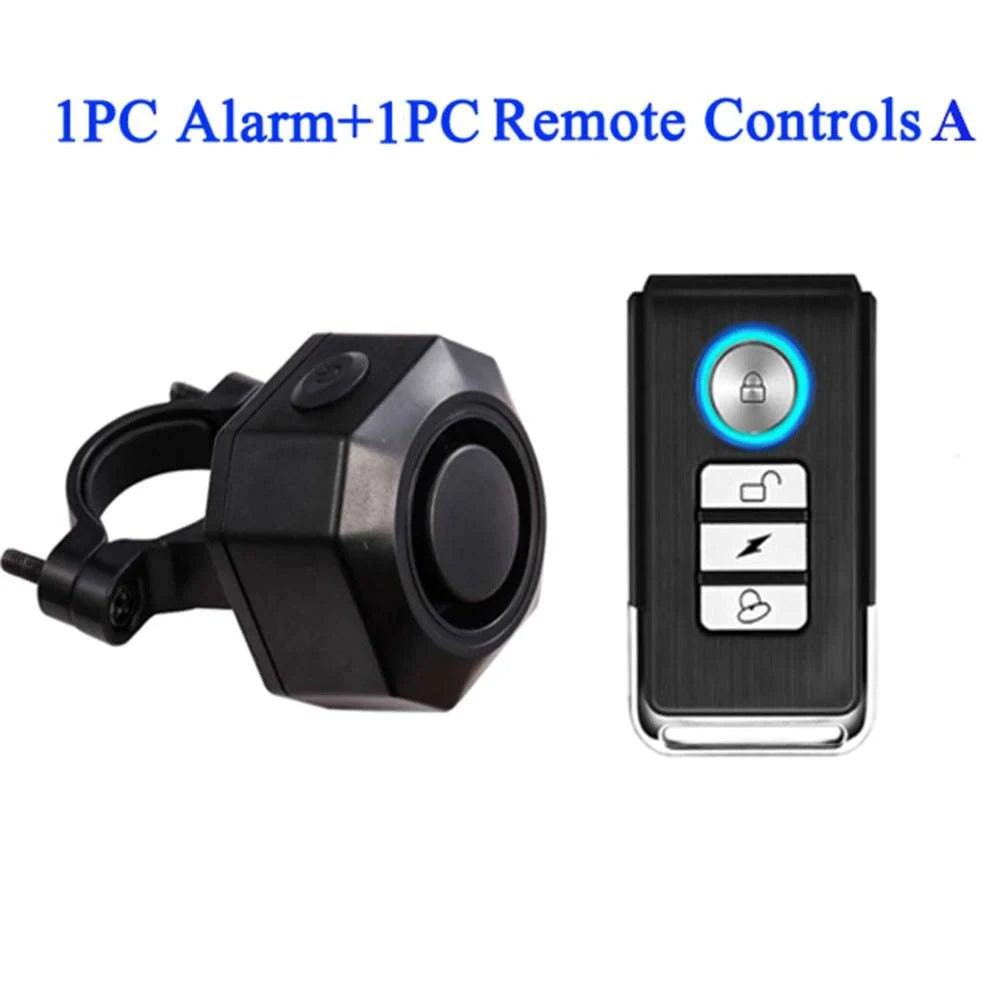 Wireless Bike Alarm 110dB Waterproof Anti-Theft Security System-F