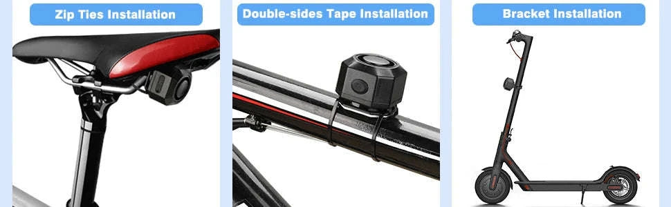 Wireless Bike Alarm with Remote, 110dB Motion Sensor Anti-Theft-B / spain