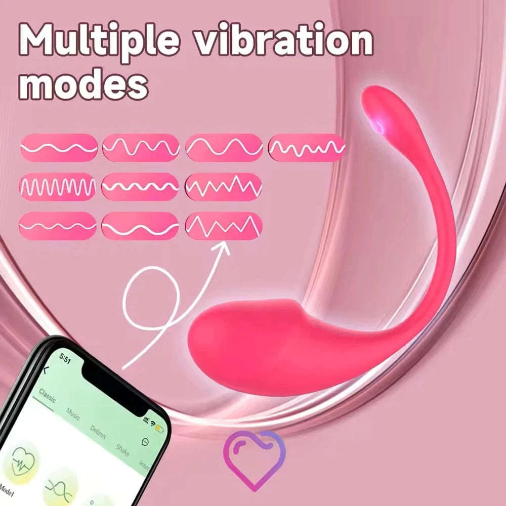Wireless Bluetooth App Vibrator for Discreet Pleasure-Purple Vibrator