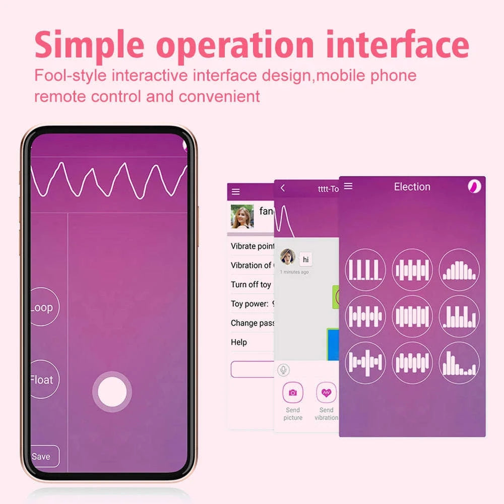 Wireless Bluetooth App Vibrator for Discreet Pleasure-Purple Vibrator