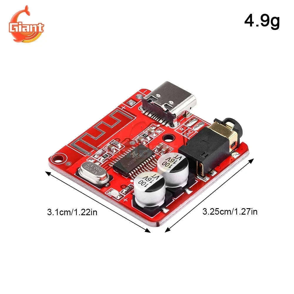 Wireless Bluetooth Audio Receiver Board BT5.1 DIY Module-Type-C