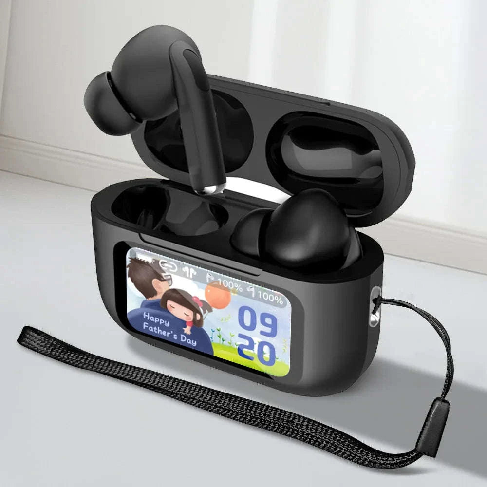 Wireless Bluetooth Earbuds with ANC Noise Cancellation & Touch Case-With Touch Screen AI