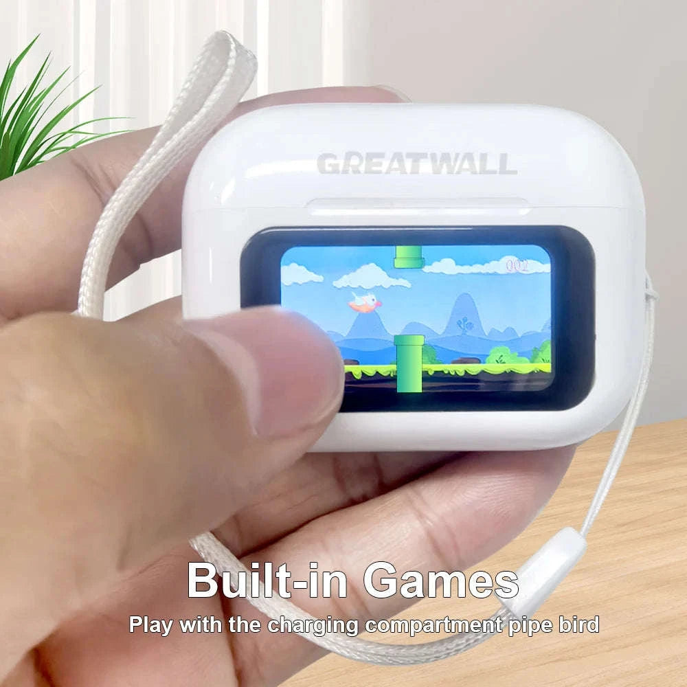 Wireless Bluetooth Earbuds with ANC Noise Cancellation & Touch Case-With Touch Screen AI