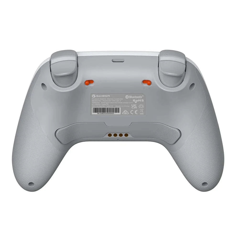 Wireless Bluetooth Game Controller with Hall Effect, 2 Back Buttons, 600mAh Battery-White Set / Russian Federation