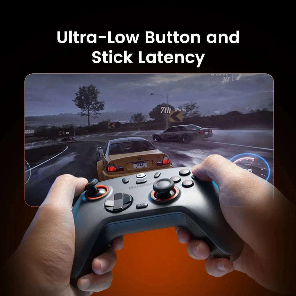 Wireless Bluetooth Game Controller with Hall Effect, 2 Back Buttons, 600mAh Battery-White Set / Russian Federation