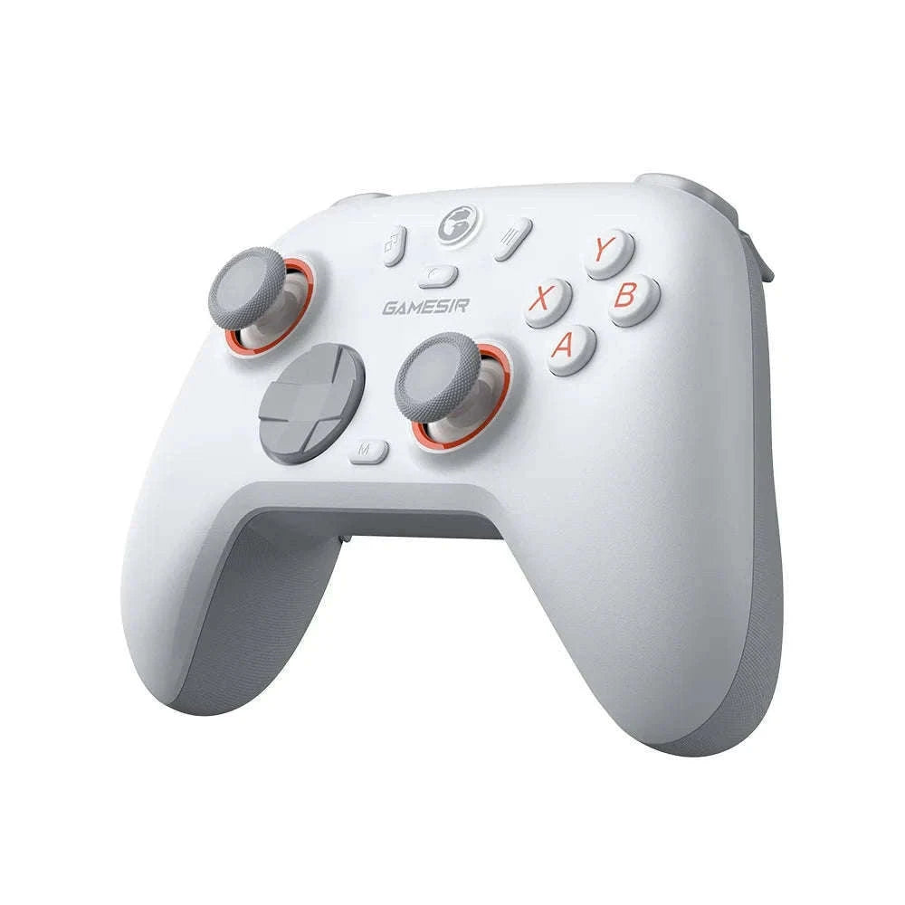 Wireless Bluetooth Game Controller with Hall Effect, 2 Back Buttons, 600mAh Battery-White Set / Russian Federation