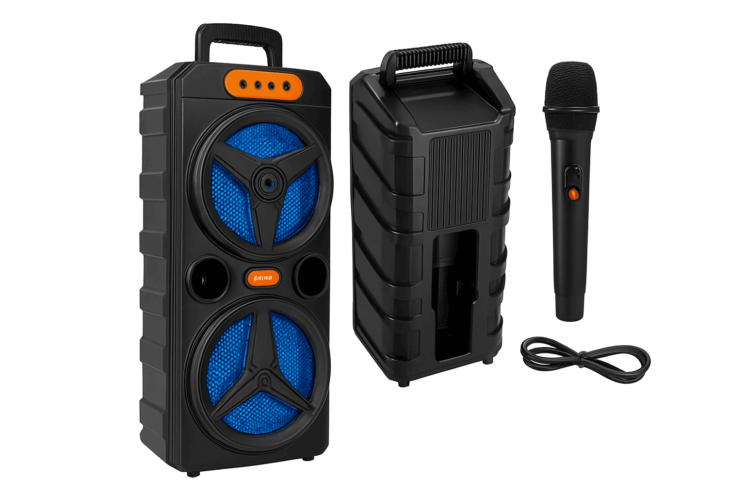 Wireless Bluetooth Speaker with Microphone for Parties and Outdoor Use-United States