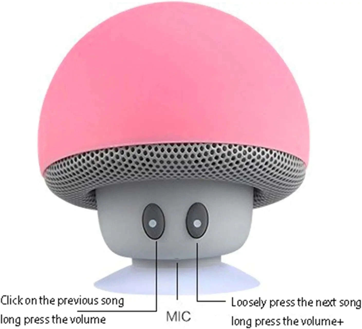 Wireless Bluetooth Speaker with Suction Cup & 30ft Range-blue