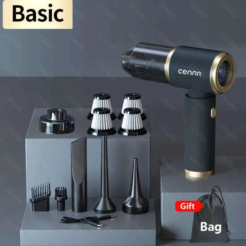 Wireless Car Vacuum Cleaner with Cordless Cleaning Power-Basic