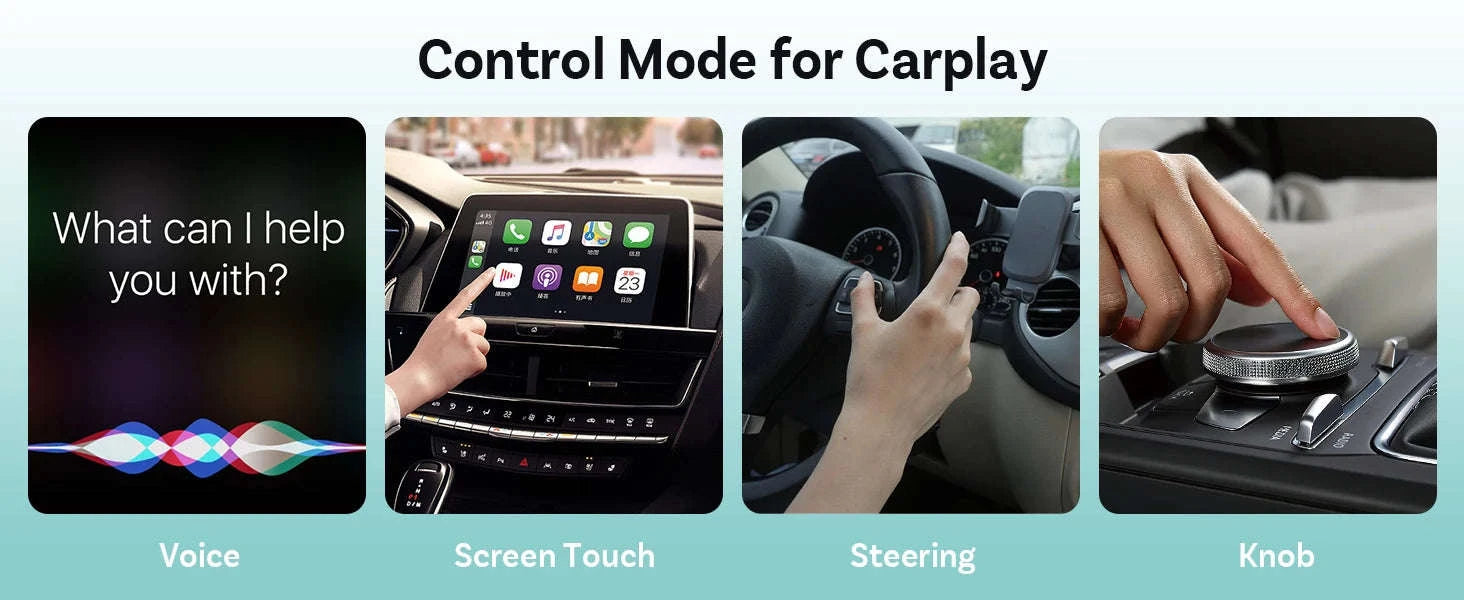 Wireless CarPlay Adapter with 1080P Baby Camera & Backseat Monitor-Cabin Care