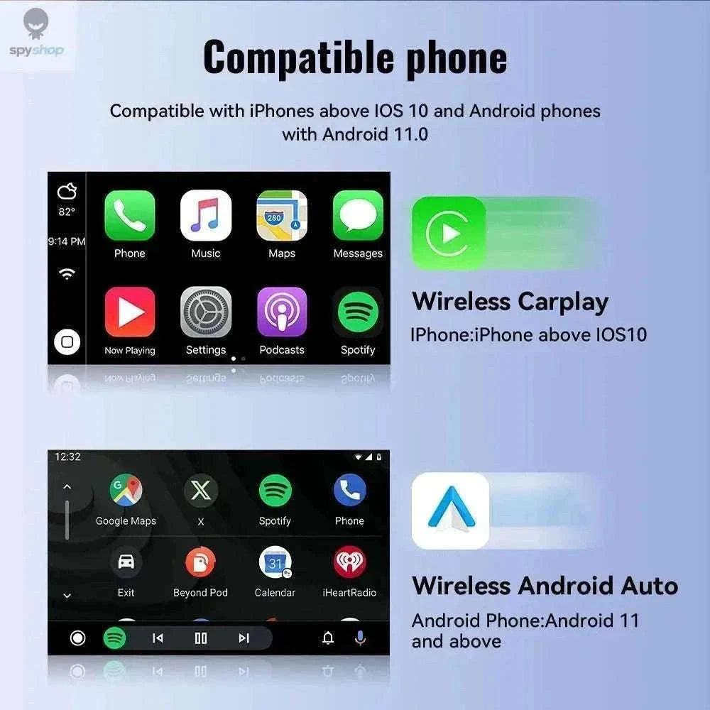Wireless CarPlay & Android Auto Adapter for Nissan-2in1-A