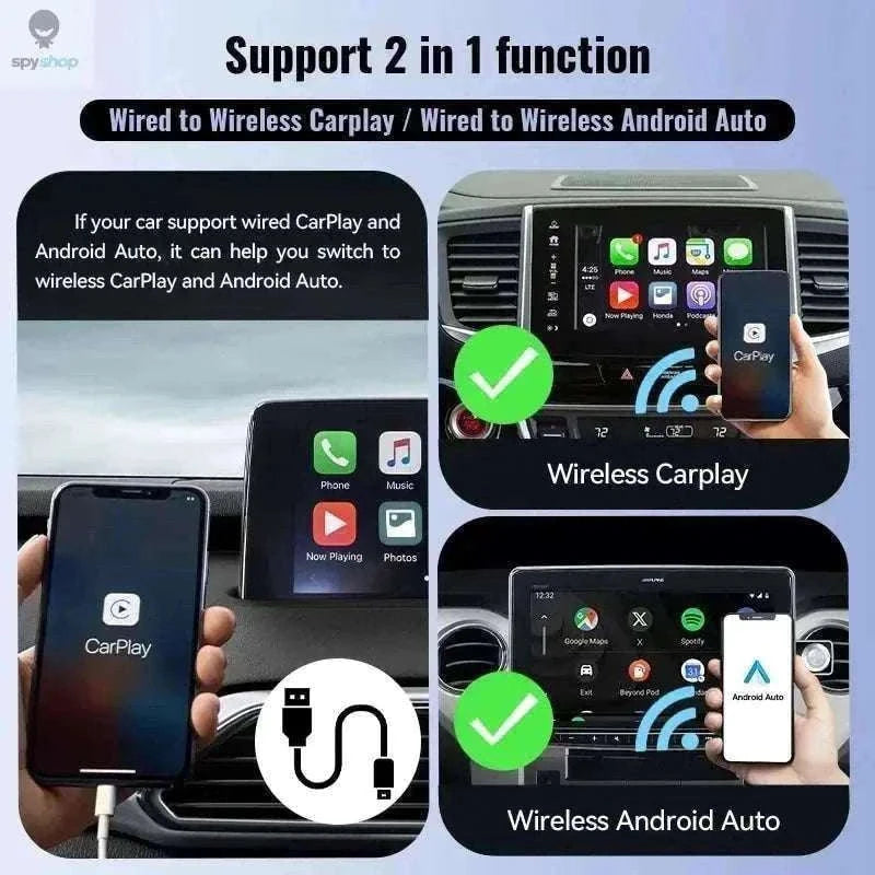 Wireless CarPlay & Android Auto Adapter for Nissan-2in1-A
