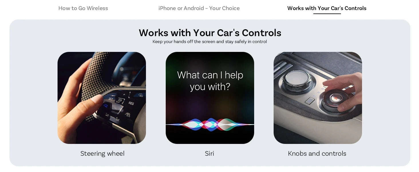Wireless CarPlay & Android Auto AI Box with Streaming Apps for Cars-Play2Video Ultra