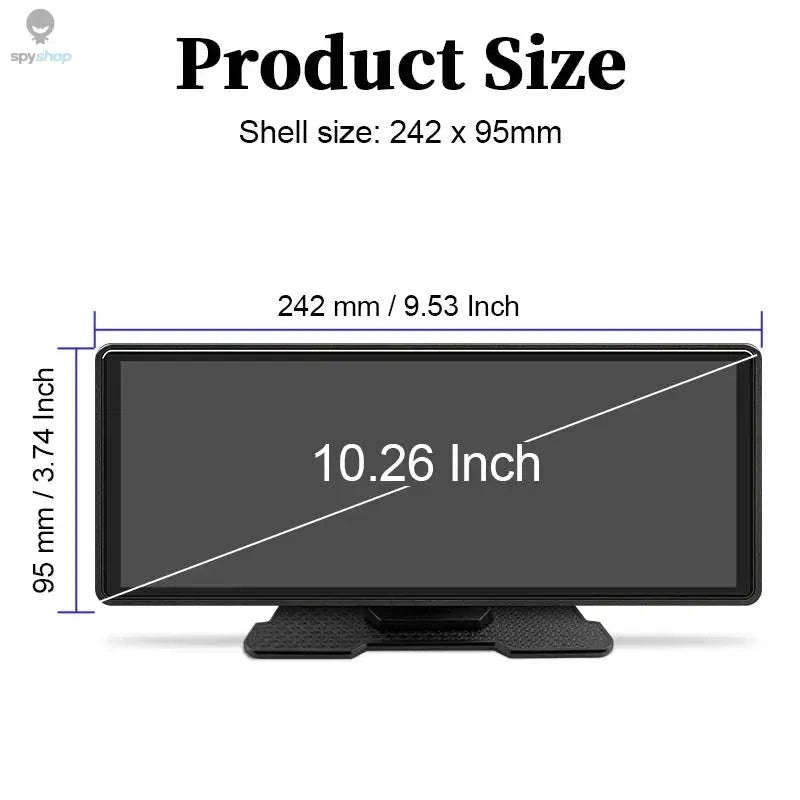Wireless CarPlay & Android Auto Screen – 10.26" Display for Easy In‑Car Connectivity-Monitor Only