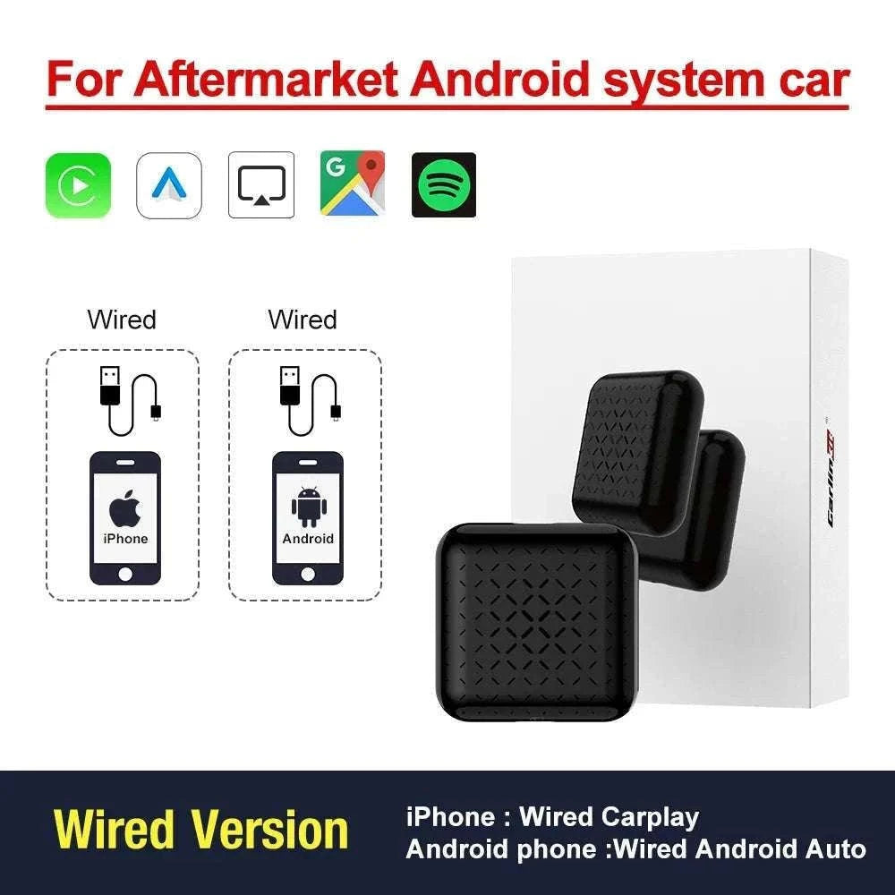 Wireless CarPlay & Android Auto USB Adapter for Android Head Units-CCPA With Mic / China Mainland