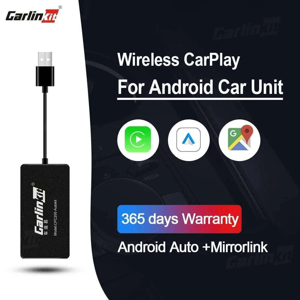 Wireless CarPlay & Android Auto USB Adapter for Android Head Units-CCPA With Mic / China Mainland