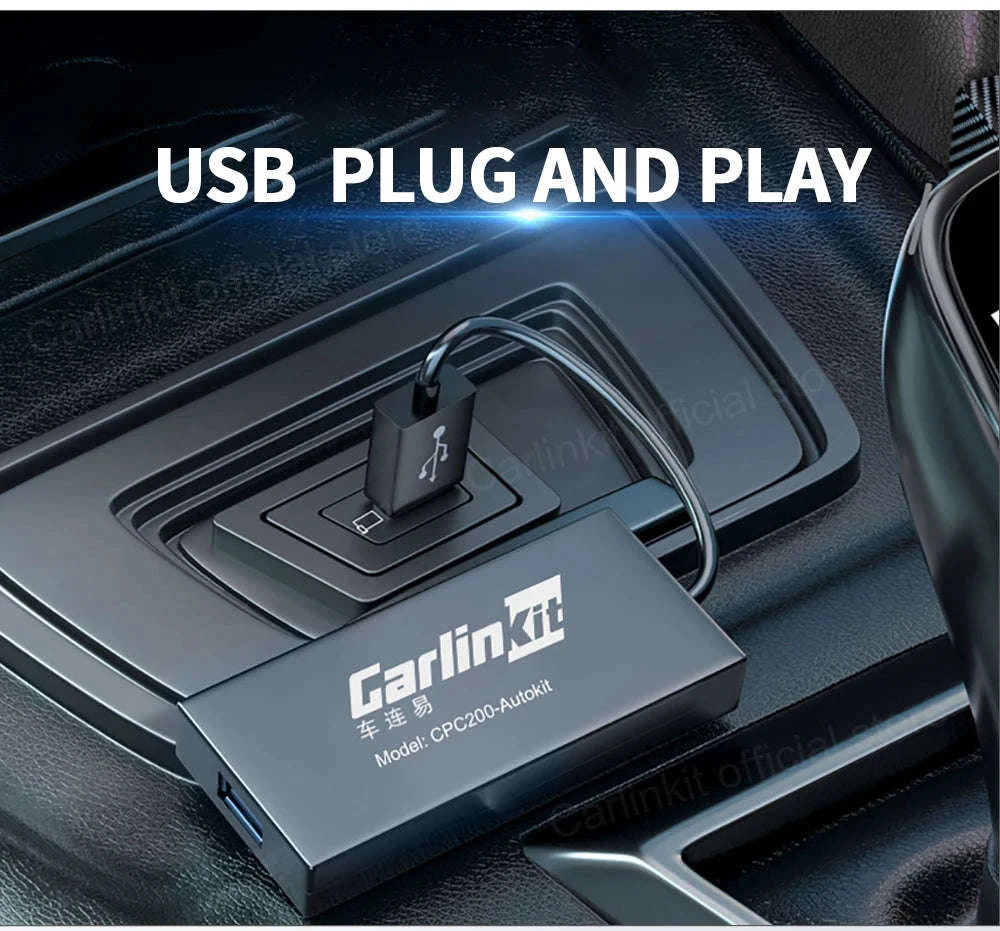 Wireless CarPlay & Android Auto USB Adapter for Android Head Units-CCPM MINI Black / spain