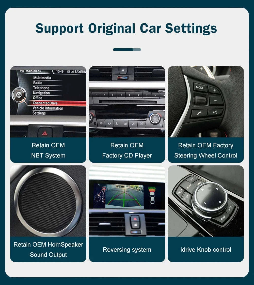 Wireless CarPlay Display for BMW 1, 2, 3 and 4 Series-12.3 RHD F30 NBT / UNITED KINGDOM