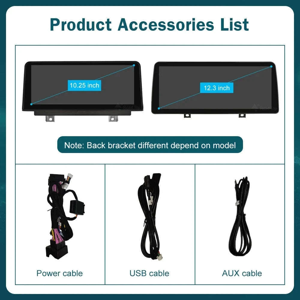 Wireless CarPlay Display for BMW 1, 2, 3 and 4 Series-12.3 RHD F30 NBT / UNITED KINGDOM