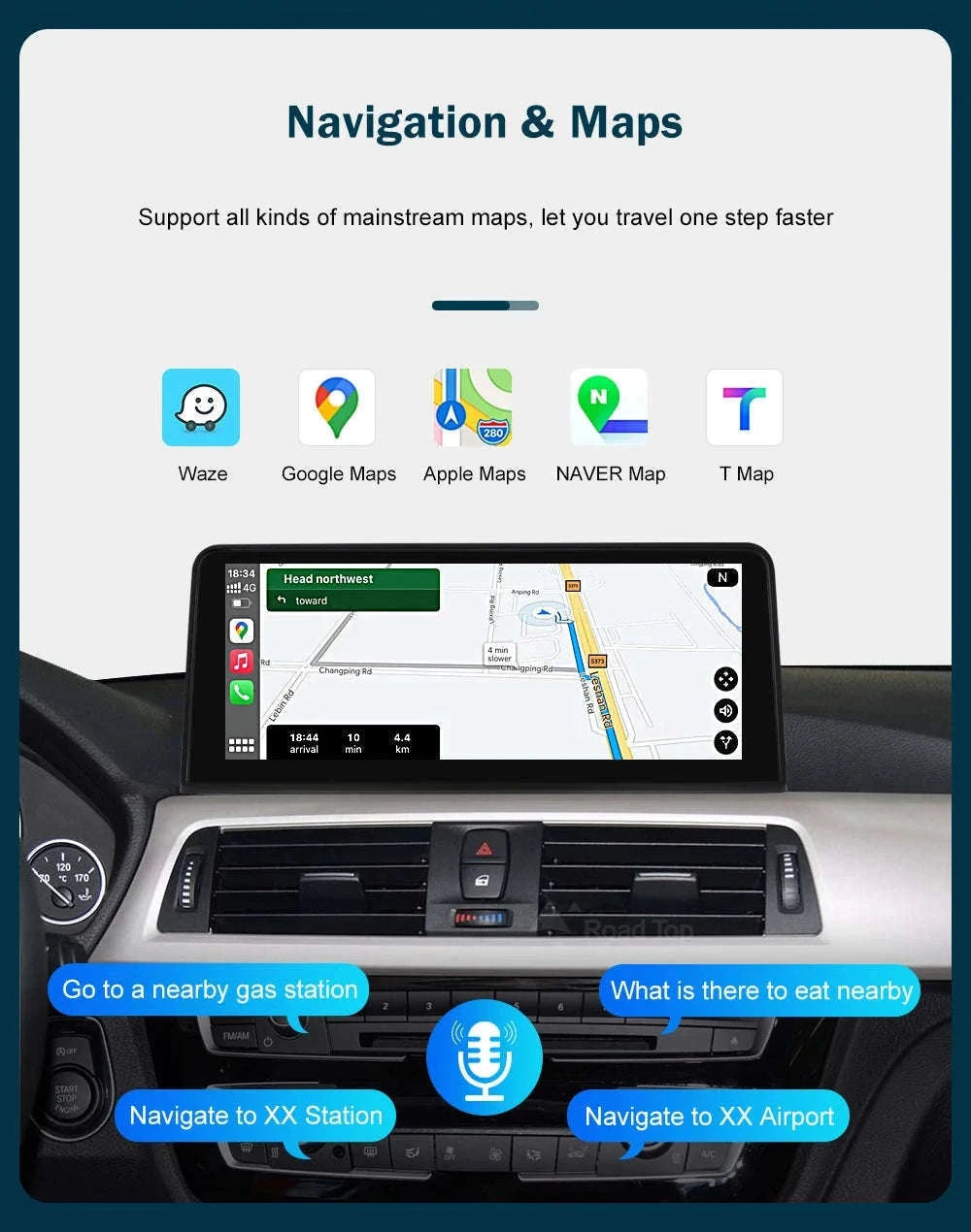 Wireless CarPlay Display for BMW 1, 2, 3 and 4 Series-12.3 RHD F30 NBT / UNITED KINGDOM